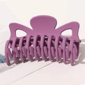 컬러 빅사이즈 무광 올림머리 헤어집게핀 핑크