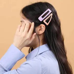 2개 네모 똑딱 핀 컬러똑딱핀 머리똑딱핀 앞머리핀