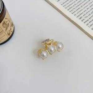 진주 포인트 머리 헤어핀 머리끈 1p 집게핀 똑딱핀 실