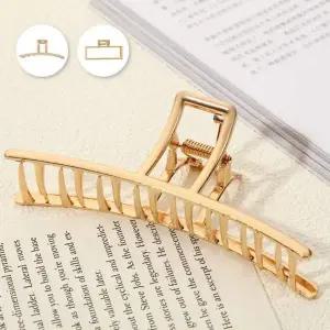 메탈 사각 일자형 헤어핀 중단발머리 올림머리 집게핀