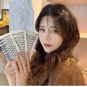 모양 실핀 12p 헤어실핀 앞머리 얇은 옆머리 삔세트 프랑스삔 산