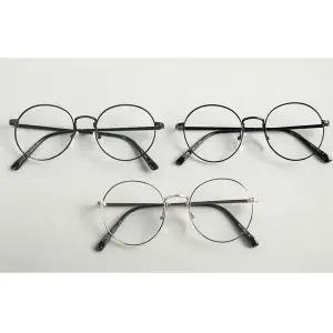 UV 블루라이트 차단 시력보호 원형 패션 금속테 안경