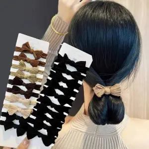 TBZ 10개세트고탄력리본머리끈 머리끈 올림 머리 헤어