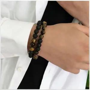 TBZ 원석 타이거아이 커플 풍수아이템 호안석 팔찌 마노