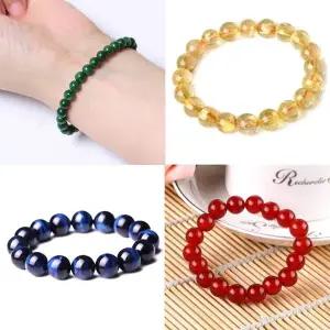 TBZ 기원 6mm 팔찌 말라카이트 공작석 원석 보석 커플