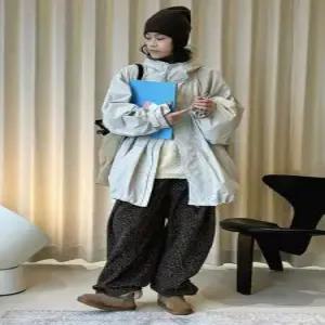 여사친 점퍼 오버핏 캐주얼룩 야구 야상 트렌치 후드 바람막이 코트 DUCHI1