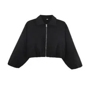 검정 여사친 가을 야구 점퍼 야상 복 집업 볼륨 DUCHI3