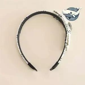 큐빅 장식 트위드 헤어밴드 빈티지 스타일 여성 얇은머리띠
