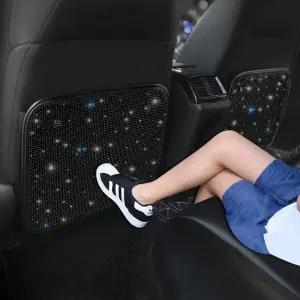 피라도르 스파클링 다이아몬드 자동차 킥 매트 뒷좌석 보호 귀여운 먼지 진흙으로부터 블링 크리스탈