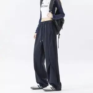 팬츠 남사친 니트 면 캐주얼 커플 빅사이즈 아웃도어 체크 봄가을 DUCHI1