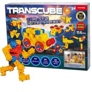 트랜스큐브 무한변형 차세대 조립블록 창의 사고력 지능계발 STEAM 교구 어린이 선물 114pcs