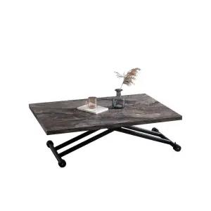 높이조절식탁 접이식 원목 티테이블 나뭇결 리프트