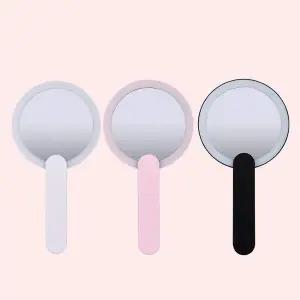 LED 화장 휴대거울 메이크업 손거울 손잡이 조명거울 핸드미러