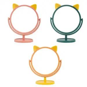 [RIZPICK]고양이 귀 디자인 탁상용 화장 거울 인테리어 소품