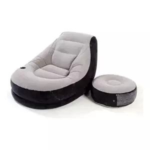 [알티피아]인텍스 에어소파 스툴 세트 그레이 1인용 카우치소파-WD489A8