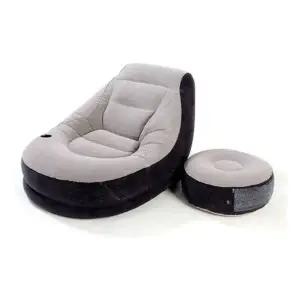 인텍스 에어소파 스툴 세트 그레이 1인용 카우치소파-WD489A8