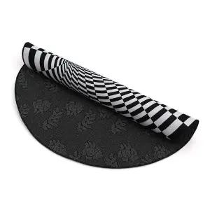 3D 옵티컬 일루전 홀 매트 80cm 러그