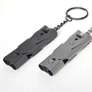 [콩심팥심]고강도 스테인리스 더블휘슬 훈련용 호신용