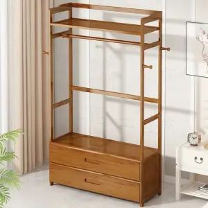 원목 500옷장 스탠드 월넛 옷걸 접이식 침실 행거 옷장 틈새