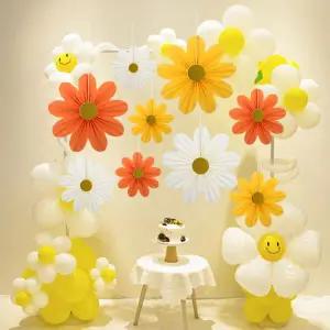 도르 페이퍼팬 플라워 파티팬 데코 9종 장식 세트