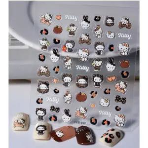 키티 네일 스티커 호피 캐릭터 파츠 산리오 아트 재료
