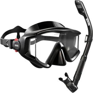 스노클링 마스크 드라이탑 세트 투명한 렌즈 수영 장비 해루질 프리다이빙 다용도 레저용 전문가용