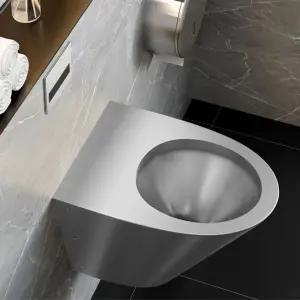 벽걸이 스테인리스 양변기 변기통 교체 지상 공중