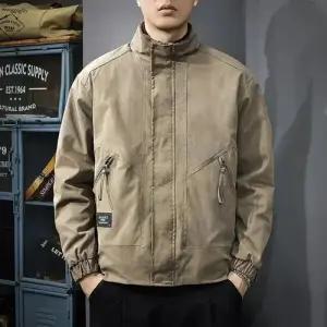 남친 빈티지 가을 상의 차이나 빅사이즈 바람막이 세무 안감 점퍼 MODU3