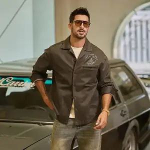 빈티지 가을 남친 가죽 웨스턴 유랍 넥 재킷 하드 점퍼 바람막이 코트 MODU3