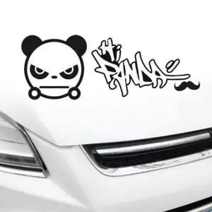 [하프클럽/]흠집스티커 의욕활활판다 차량용스티커