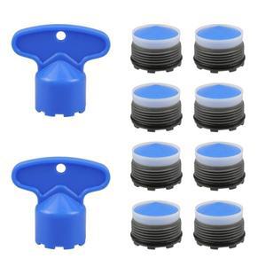 16.5-24mm 수나사형 절수 수도꼭지 에어레이터 (렌치 내장 버블러 필터 포함) 욕실 주방 세면대 교체용 부