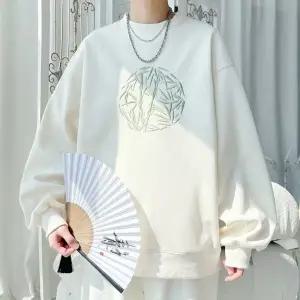 남사친 캐주얼 주니어 자수 트렌치코트 라운드 후드 맨투맨 헤비 봄가을 뱀부 DUCHI3