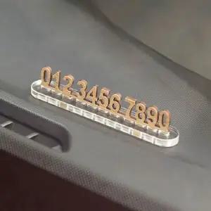 [하프클럽/]우드 주차번호판 자동차용품 1487