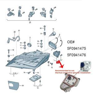2013 2016 Seat Leon Cupra 5F Mk3 헤드 라이트 LED 모듈 DRL 주간 등 Angel Eye 교체 0941475