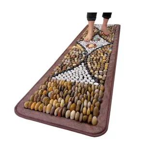 자갈 발마사지매트 천연 몽돌 지압 혈액순환 발판 발바닥 건강 힐링 테라피