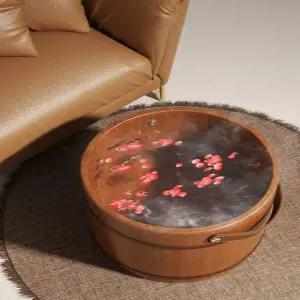 나무 족욕통 습식 마사지샵 소나무 족탕기 발찜질 목욕 힐링 나무통