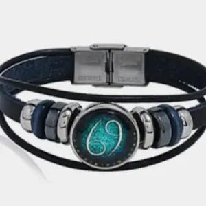 [라일리쥬얼리] Rly 별자리 가죽팔찌 게자리 남자악세사리팔찌 학생팔찌