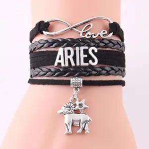 [라일리쥬얼리] Rly 별자리 가죽팔찌 양자리 손목띠 매력적인팔찌 돋보
