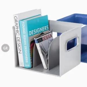 그레이 3단 네오 책꽂이 책상 서류 파일 정리 파일꽂이 데스크 책선반