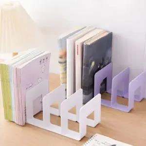 파스텔톤 4단 책꽂이 간이 책상책꽂이4단 북트레이