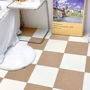 침실 거실 카펫바닥 조각매트 대형 45x45