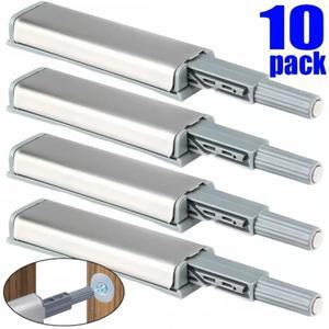 10/1 팩 마그네틱 푸시 래치 스테인레스 스틸 캐비닛 용 댐퍼 열기 옷장 도어 클로저 하드웨어