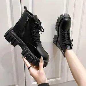 [라일리] Rly 봄신발 통굽 롱구두 여자롱부츠 부츠힐 발목부츠