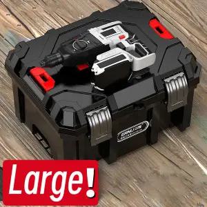 22/24 인치 빈 대형 도구 상자 다기능 하드 케이스 쌓을 수있는 펠리칸 보관 상자 전기 도구 주최자