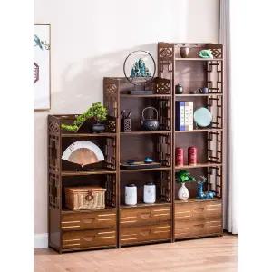 전통 엔틱 거실장 우드 화초장 고가구 선반