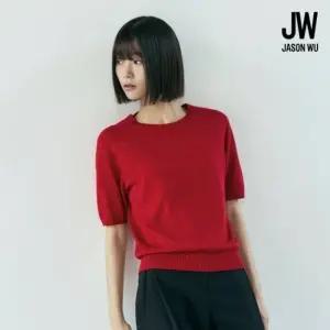 제이슨우 26SS Celia 코튼실크 하프슬리브 홀가먼트 니트 3종1243959