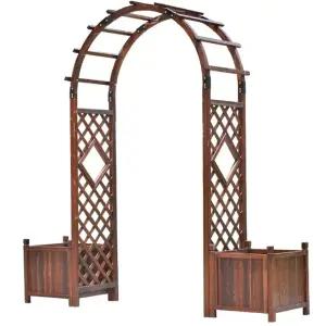 아치 원목 정원 목재 인테리어 마당 꾸미기 상품 지지대 오렌지120아치