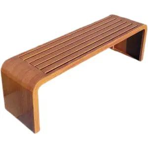 모던 벤치의자 철제 전사 5m 방부목 비조립형 야외 U형 엔틱