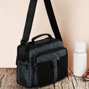 크로스 남성 출근 외근 외출 수납 노트븍 가방 그레이