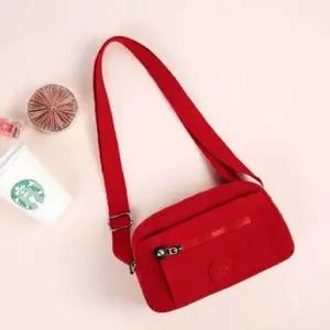 크로스백 데일리 여행 수납 보조 가방 레드